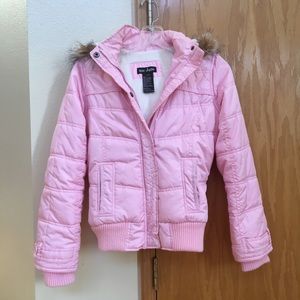 Me Jane Faux Fur Hooded Puffer Coat